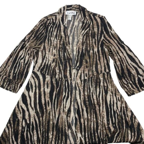 JOSEPH RIBKOFF Textured Cover Up Sz 8 Animal Print - Picture 3 of 6